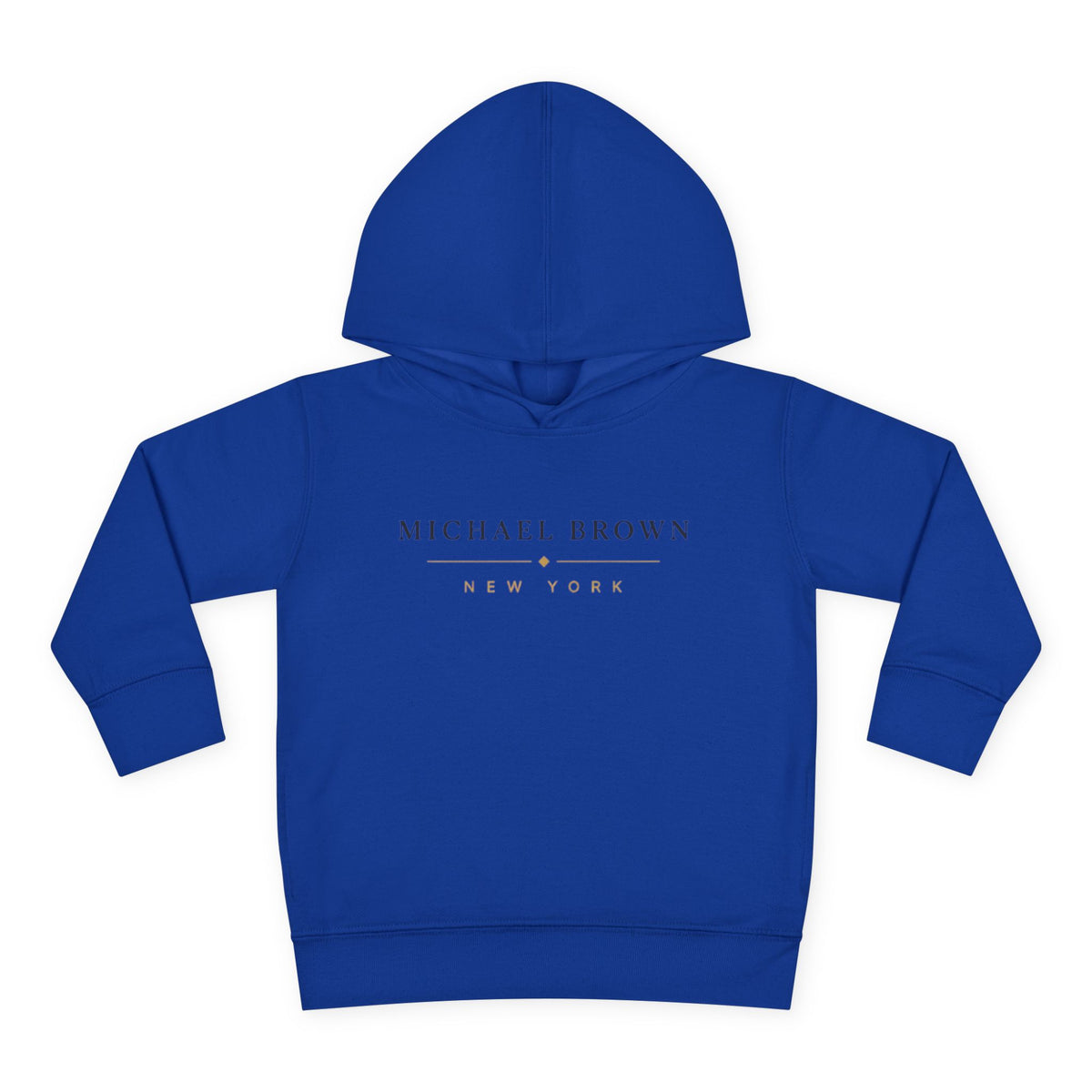 Toddler Hoodie — "Michael Brown New York" Minimalist Fleece Pullover