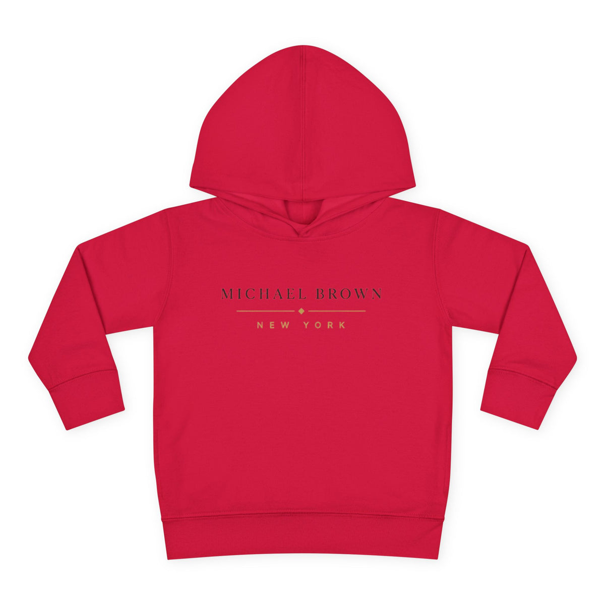 Toddler Hoodie — "Michael Brown New York" Minimalist Fleece Pullover