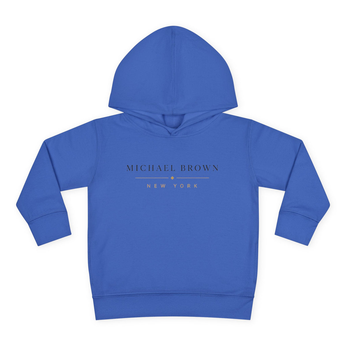 Toddler Hoodie — "Michael Brown New York" Minimalist Fleece Pullover