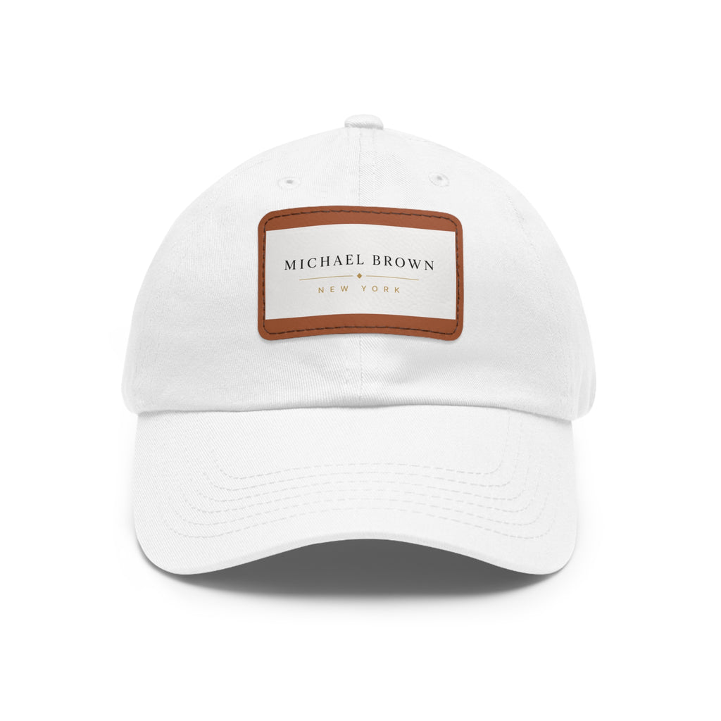 Michael Brown Leather Patch Dad Cap – Adjustable Unisex Baseball Hat