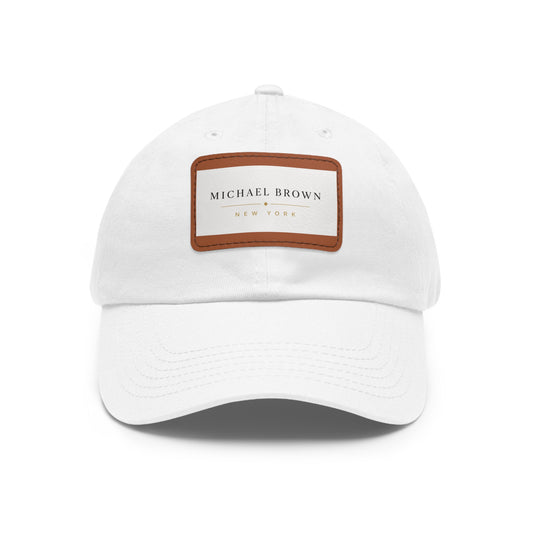 Michael Brown Leather Patch Dad Cap – Adjustable Unisex Baseball Hat