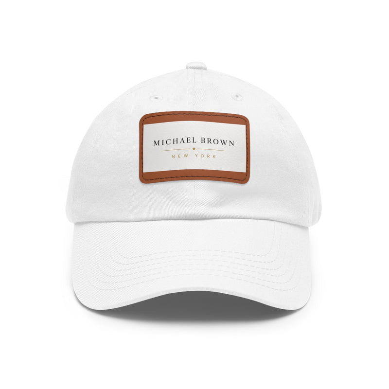 Michael Brown Leather Patch Dad Cap – Adjustable Unisex Baseball Hat