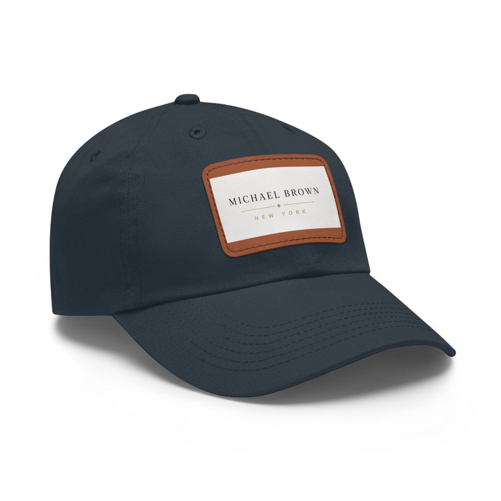 Michael Brown Leather Patch Dad Cap – Adjustable Unisex Baseball Hat