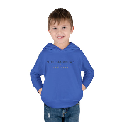 Toddler Hoodie — "Michael Brown New York" Minimalist Fleece Pullover