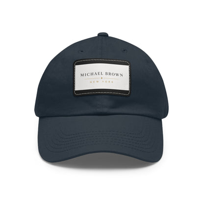 Michael Brown Leather Patch Dad Cap – Adjustable Unisex Baseball Hat