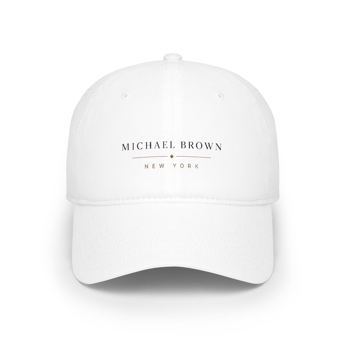 Michael Brown Vintage Stamp Cotton Baseball Cap | Adjustable Low Profile Everyday Hat