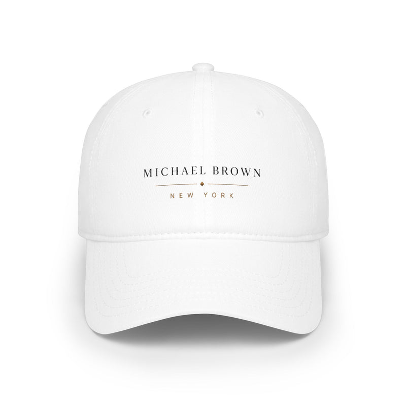 Michael Brown Vintage Stamp Cotton Baseball Cap | Adjustable Low Profile Everyday Hat