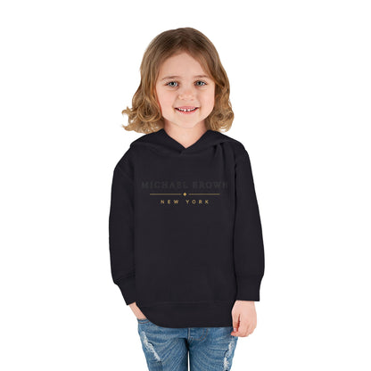 Toddler Hoodie — "Michael Brown New York" Minimalist Fleece Pullover