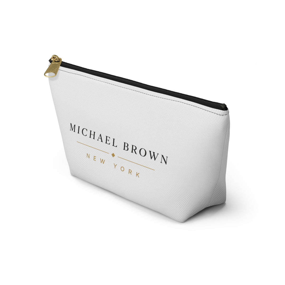 Michael Brown New York Accessory Pouch — Personalized Travel Makeup Bag