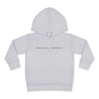 Toddler Hoodie — "Michael Brown New York" Minimalist Fleece Pullover
