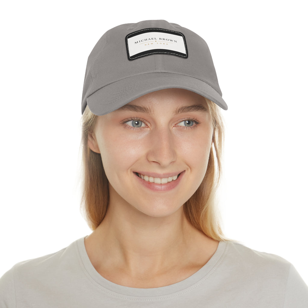 Michael Brown Leather Patch Dad Cap – Adjustable Unisex Baseball Hat