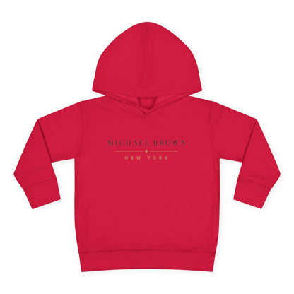 Toddler Hoodie — "Michael Brown New York" Minimalist Fleece Pullover