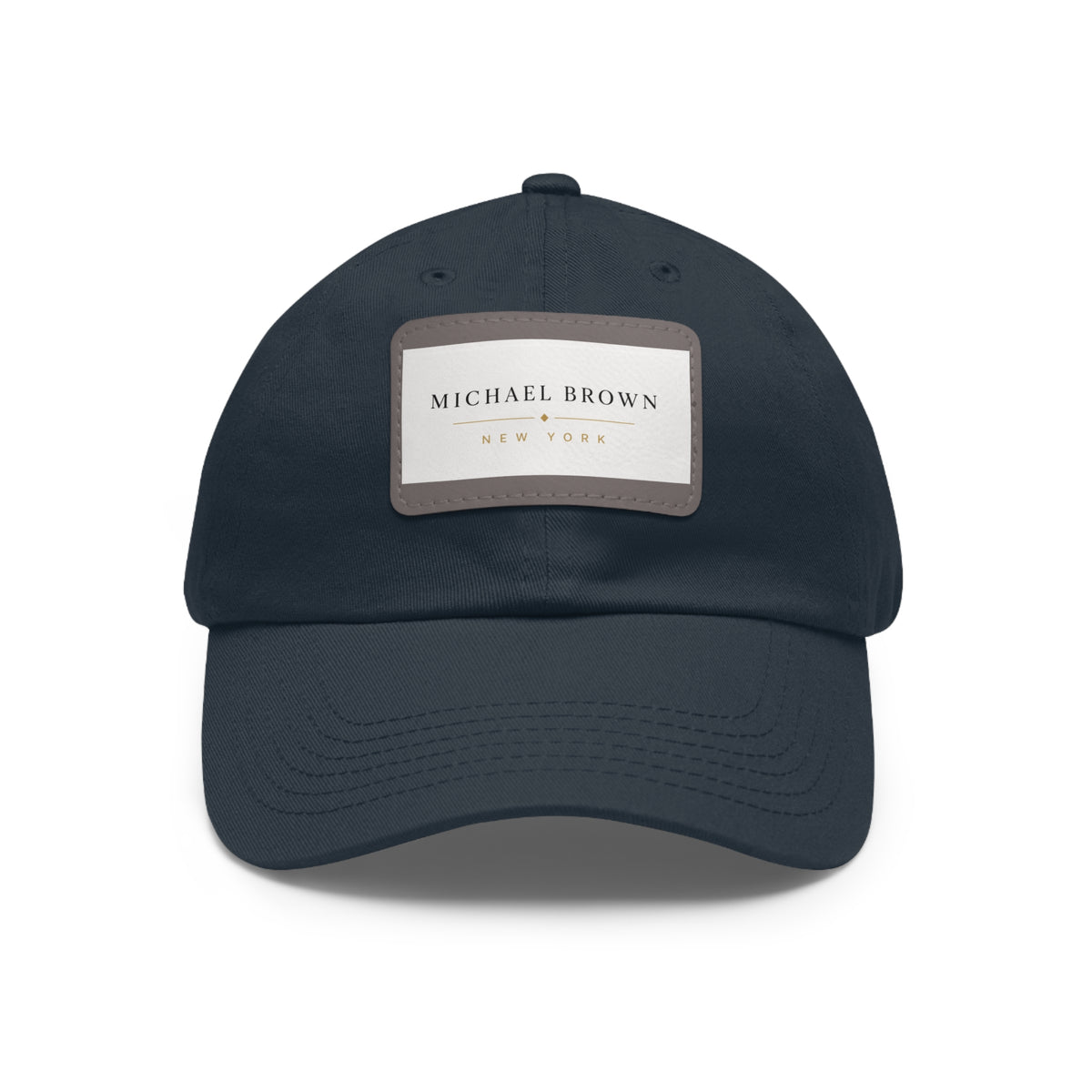 Michael Brown Leather Patch Dad Cap – Adjustable Unisex Baseball Hat