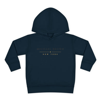 Toddler Hoodie — "Michael Brown New York" Minimalist Fleece Pullover