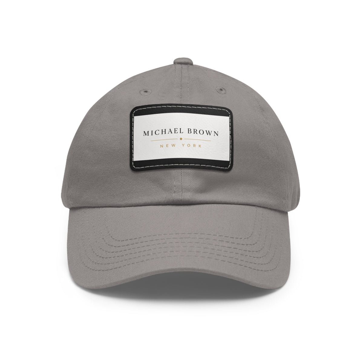 Michael Brown Leather Patch Dad Cap – Adjustable Unisex Baseball Hat