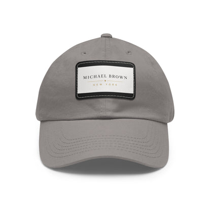 Michael Brown Leather Patch Dad Cap – Adjustable Unisex Baseball Hat