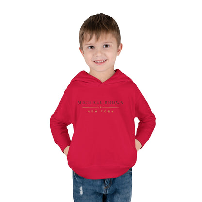 Toddler Hoodie — "Michael Brown New York" Minimalist Fleece Pullover