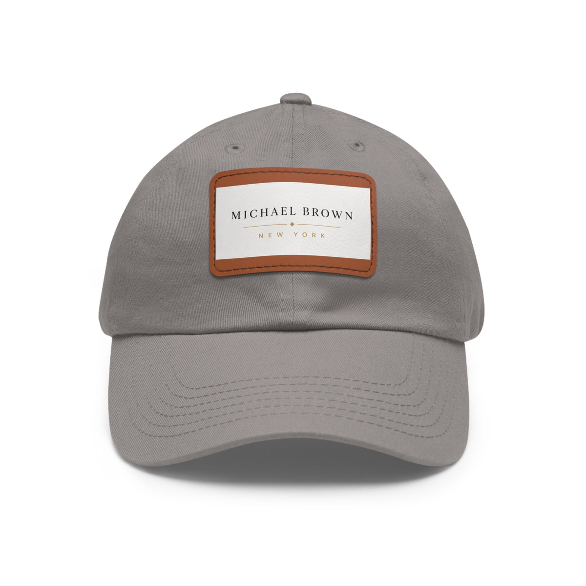 Michael Brown Leather Patch Dad Cap – Adjustable Unisex Baseball Hat