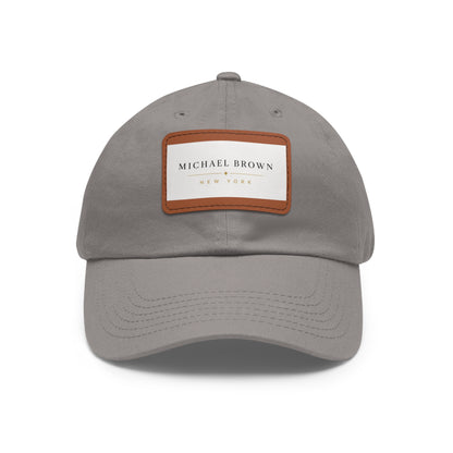 Michael Brown Leather Patch Dad Cap – Adjustable Unisex Baseball Hat
