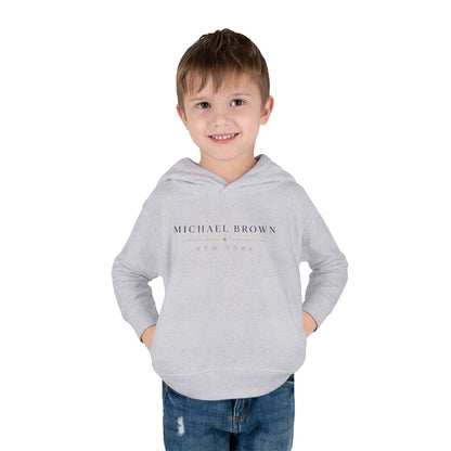 Toddler Hoodie — "Michael Brown New York" Minimalist Fleece Pullover