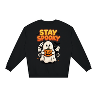 Halloween Unisex Loose-Fit Crewneck Sweatshirt Spooky Fall Pullover