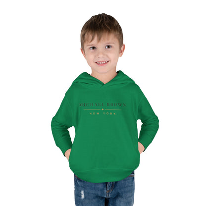 Toddler Hoodie — "Michael Brown New York" Minimalist Fleece Pullover