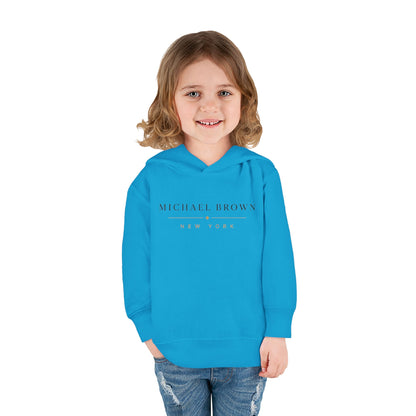 Toddler Hoodie — "Michael Brown New York" Minimalist Fleece Pullover