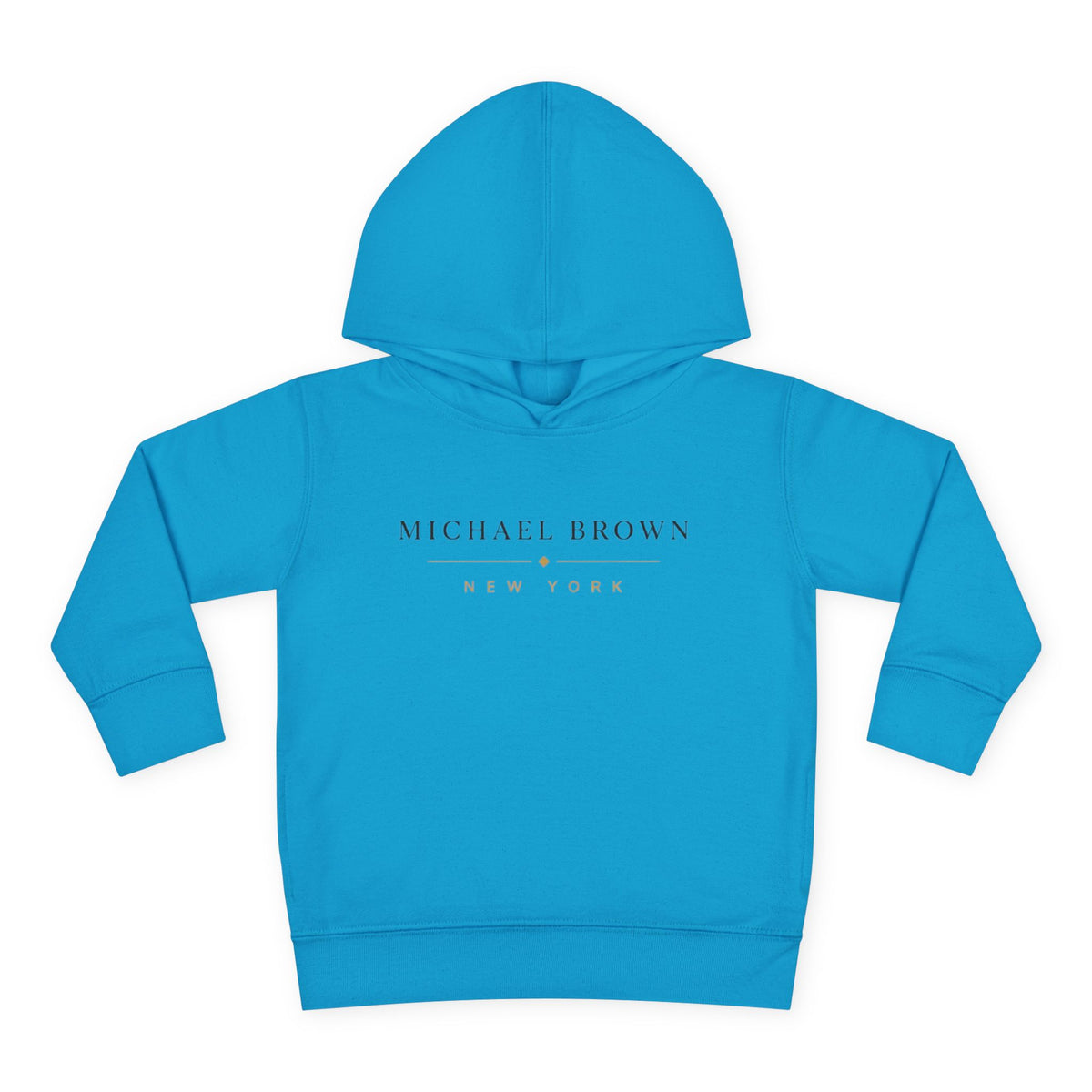 Toddler Hoodie — "Michael Brown New York" Minimalist Fleece Pullover