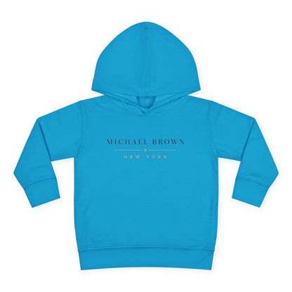 Toddler Hoodie — "Michael Brown New York" Minimalist Fleece Pullover