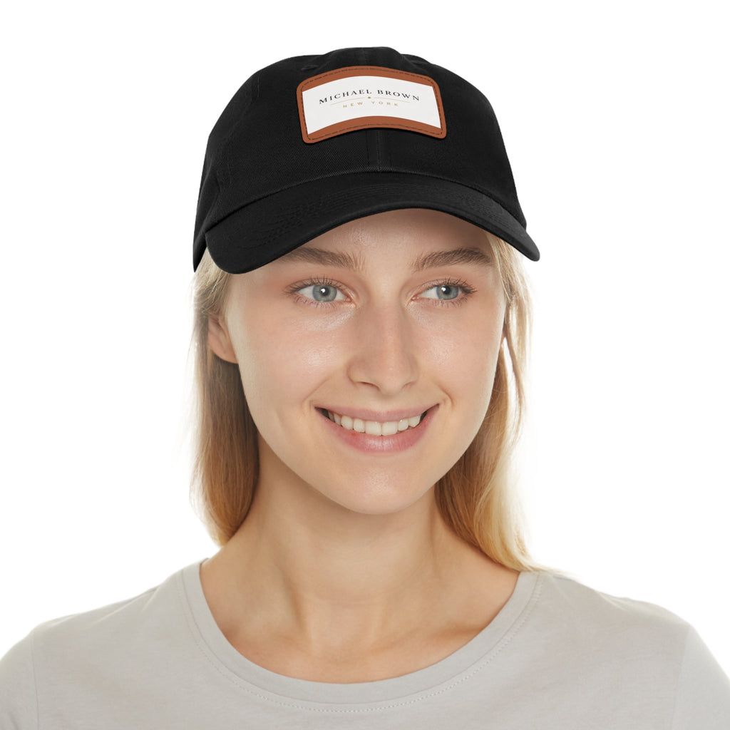 Michael Brown Leather Patch Dad Cap – Adjustable Unisex Baseball Hat