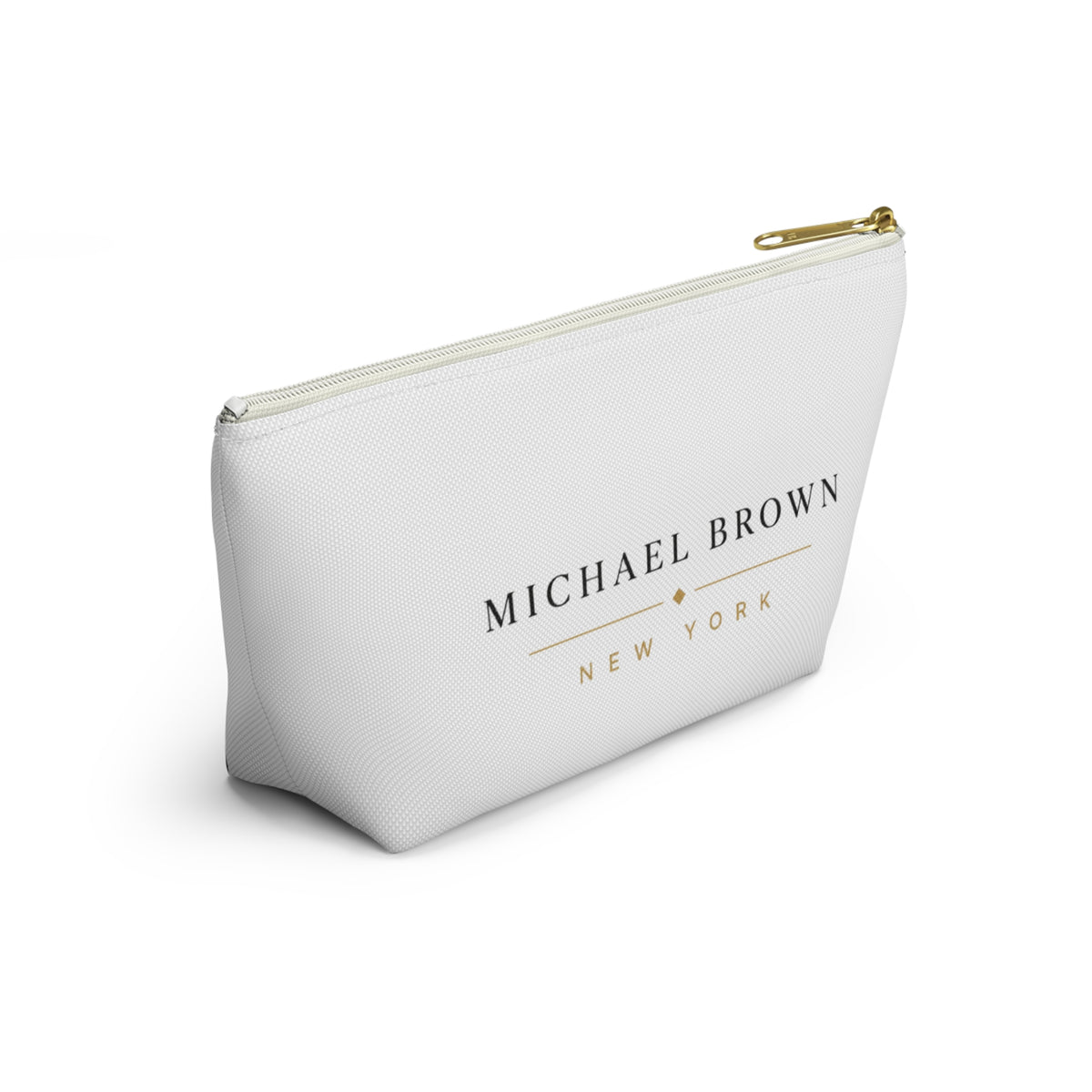 Michael Brown New York Accessory Pouch — Personalized Travel Makeup Bag