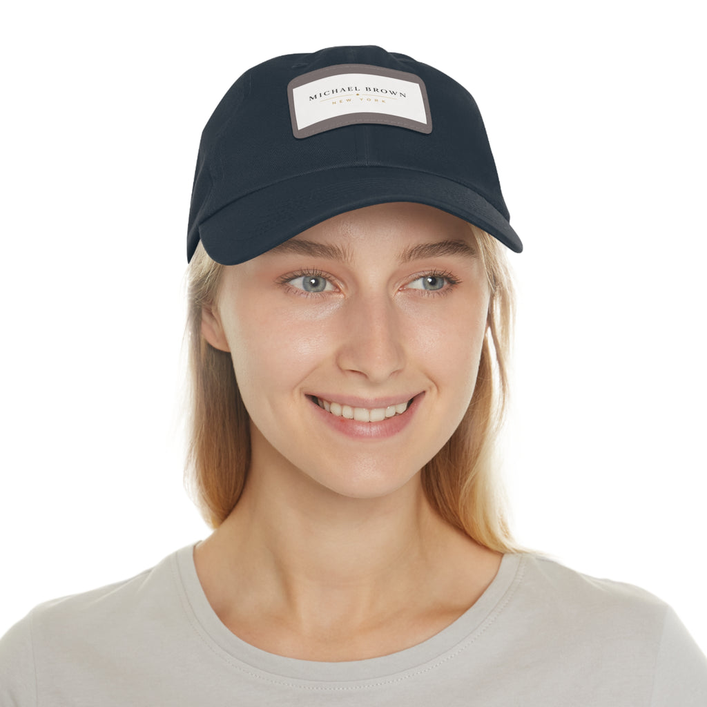 Michael Brown Leather Patch Dad Cap – Adjustable Unisex Baseball Hat