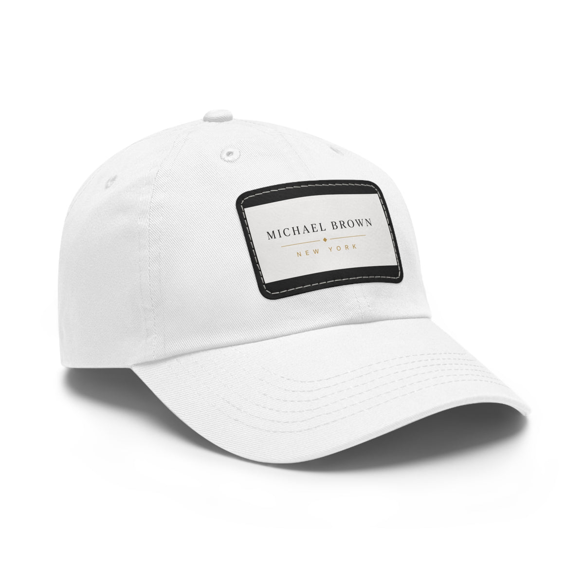 Michael Brown Leather Patch Dad Cap – Adjustable Unisex Baseball Hat