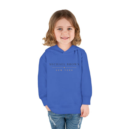 Toddler Hoodie — "Michael Brown New York" Minimalist Fleece Pullover