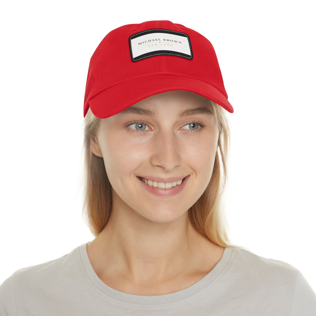 Michael Brown Leather Patch Dad Cap – Adjustable Unisex Baseball Hat