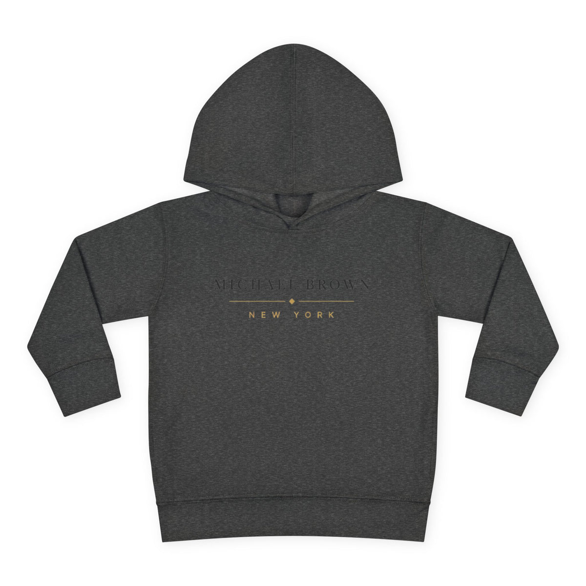 Toddler Hoodie — "Michael Brown New York" Minimalist Fleece Pullover