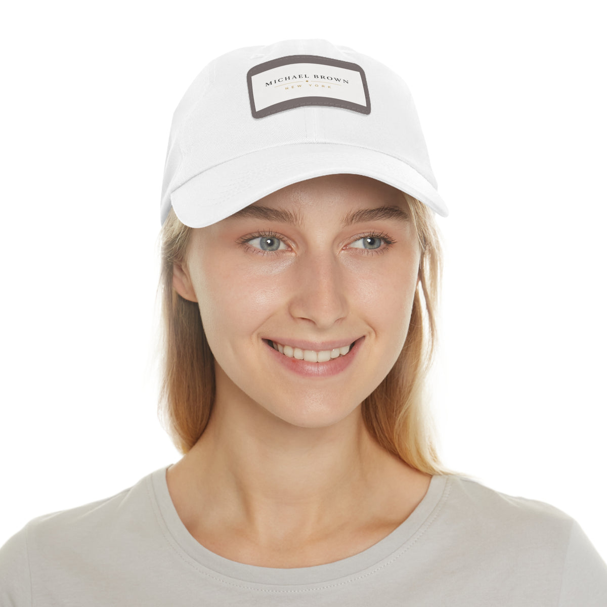 Michael Brown Leather Patch Dad Cap – Adjustable Unisex Baseball Hat