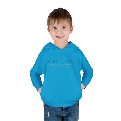 Toddler Hoodie — "Michael Brown New York" Minimalist Fleece Pullover
