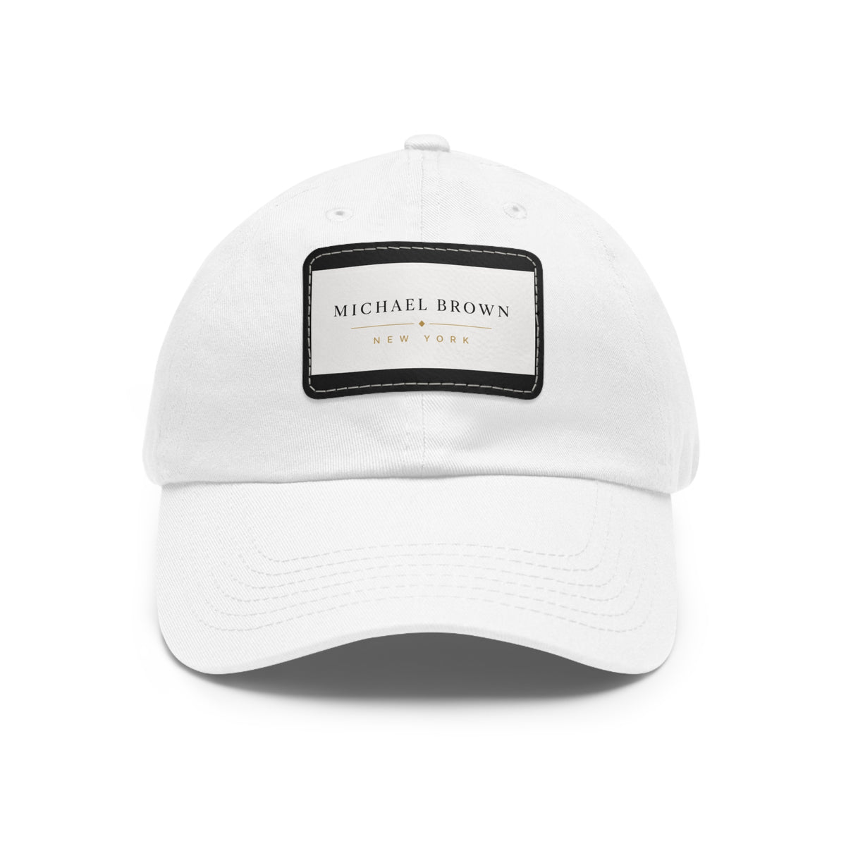 Michael Brown Leather Patch Dad Cap – Adjustable Unisex Baseball Hat