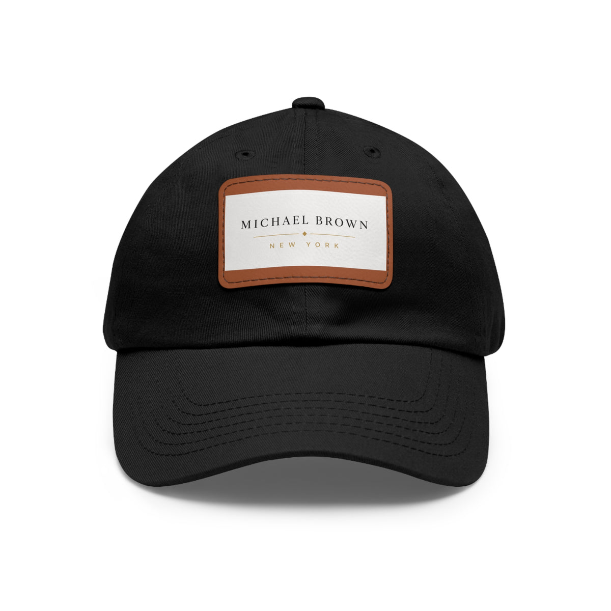 Michael Brown Leather Patch Dad Cap – Adjustable Unisex Baseball Hat