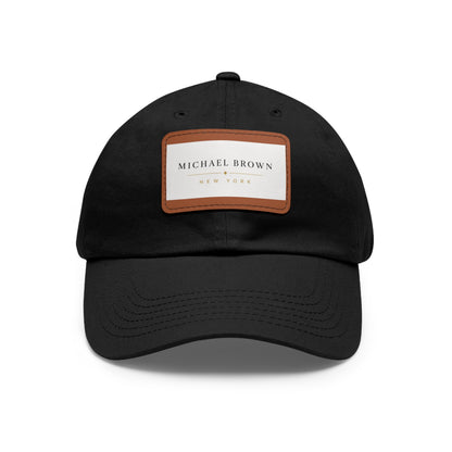 Michael Brown Leather Patch Dad Cap – Adjustable Unisex Baseball Hat
