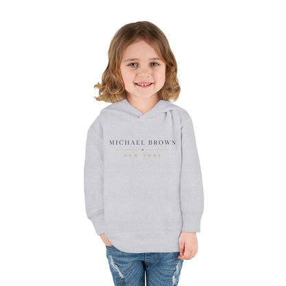 Toddler Hoodie — "Michael Brown New York" Minimalist Fleece Pullover