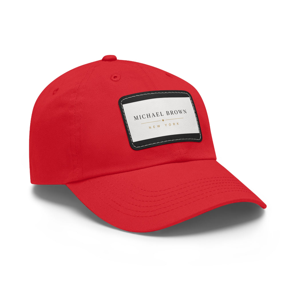 Michael Brown Leather Patch Dad Cap – Adjustable Unisex Baseball Hat