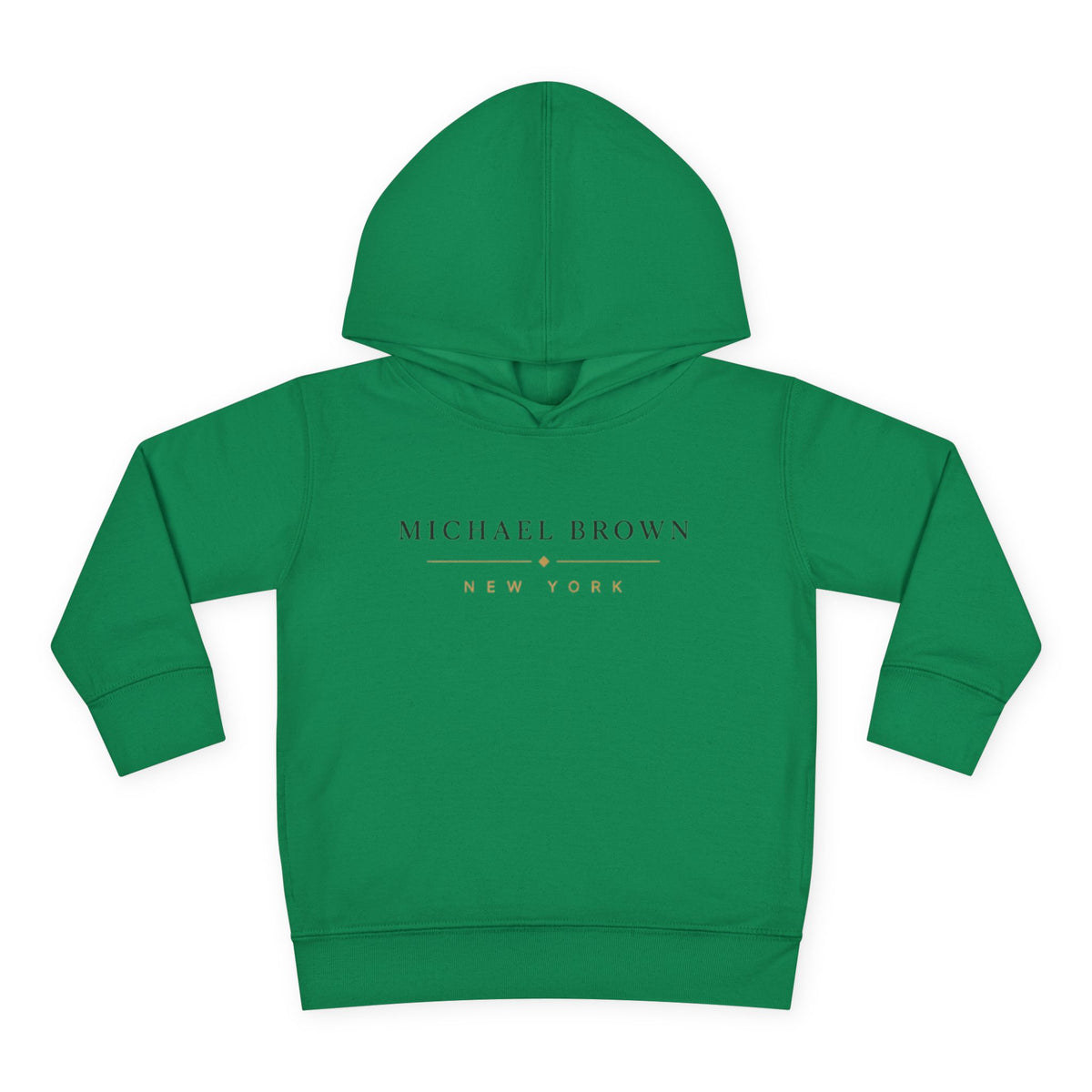 Toddler Hoodie — "Michael Brown New York" Minimalist Fleece Pullover