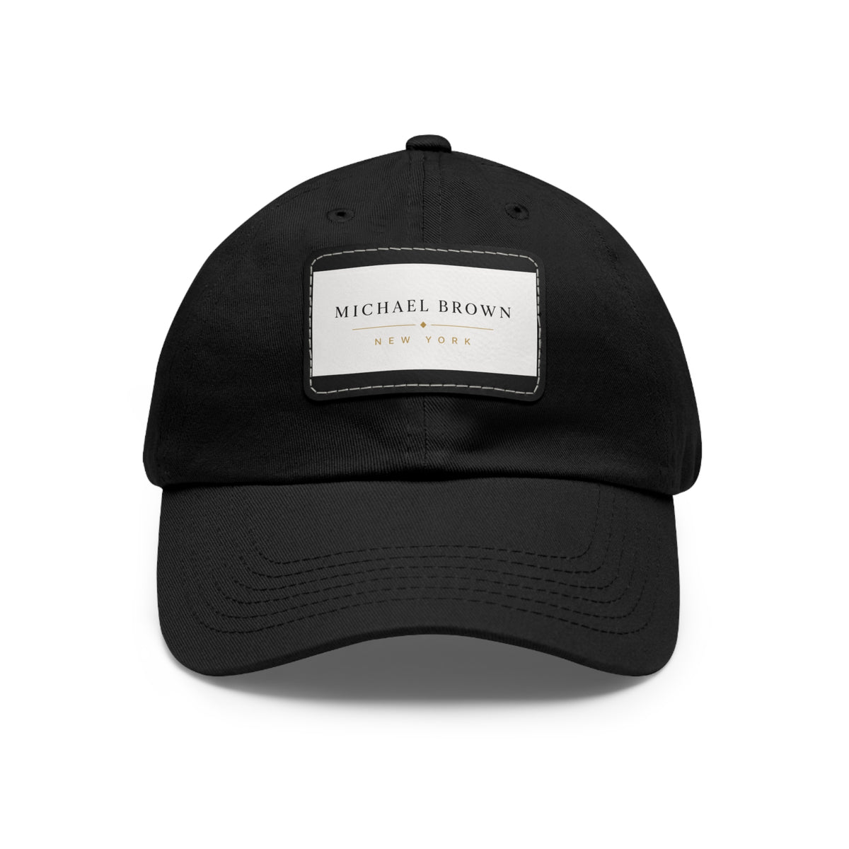 Michael Brown Leather Patch Dad Cap – Adjustable Unisex Baseball Hat