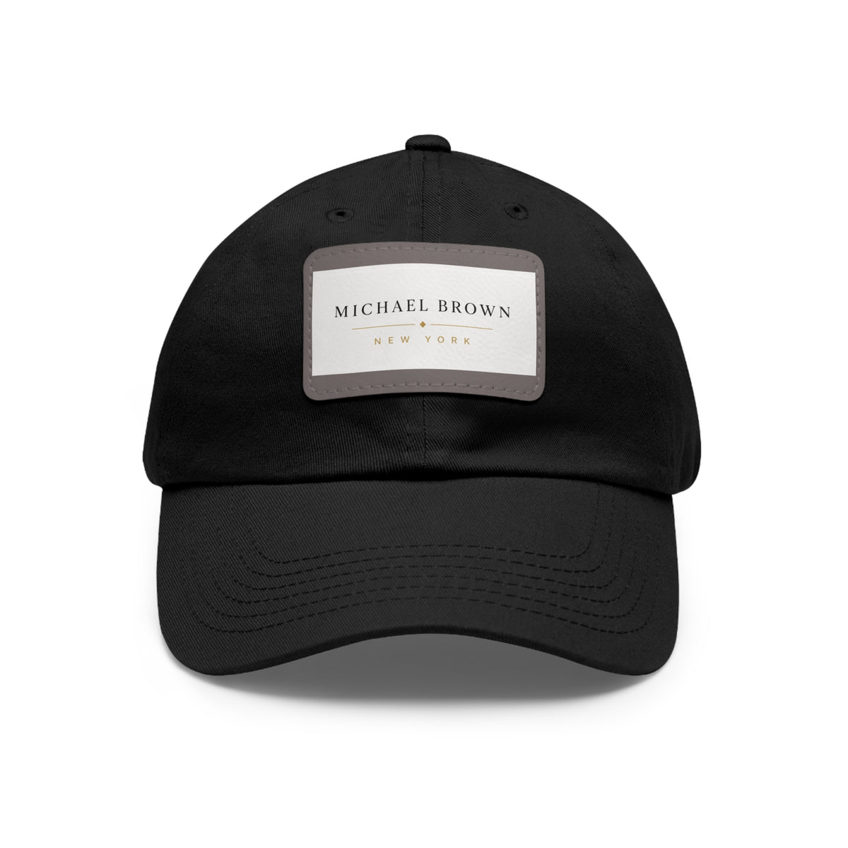 Michael Brown Leather Patch Dad Cap – Adjustable Unisex Baseball Hat