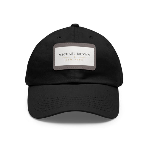 Michael Brown Leather Patch Dad Cap – Adjustable Unisex Baseball Hat