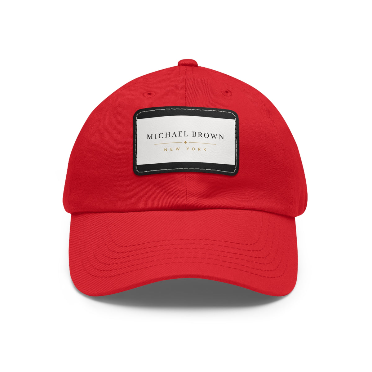 Michael Brown Leather Patch Dad Cap – Adjustable Unisex Baseball Hat