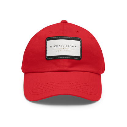 Michael Brown Leather Patch Dad Cap – Adjustable Unisex Baseball Hat