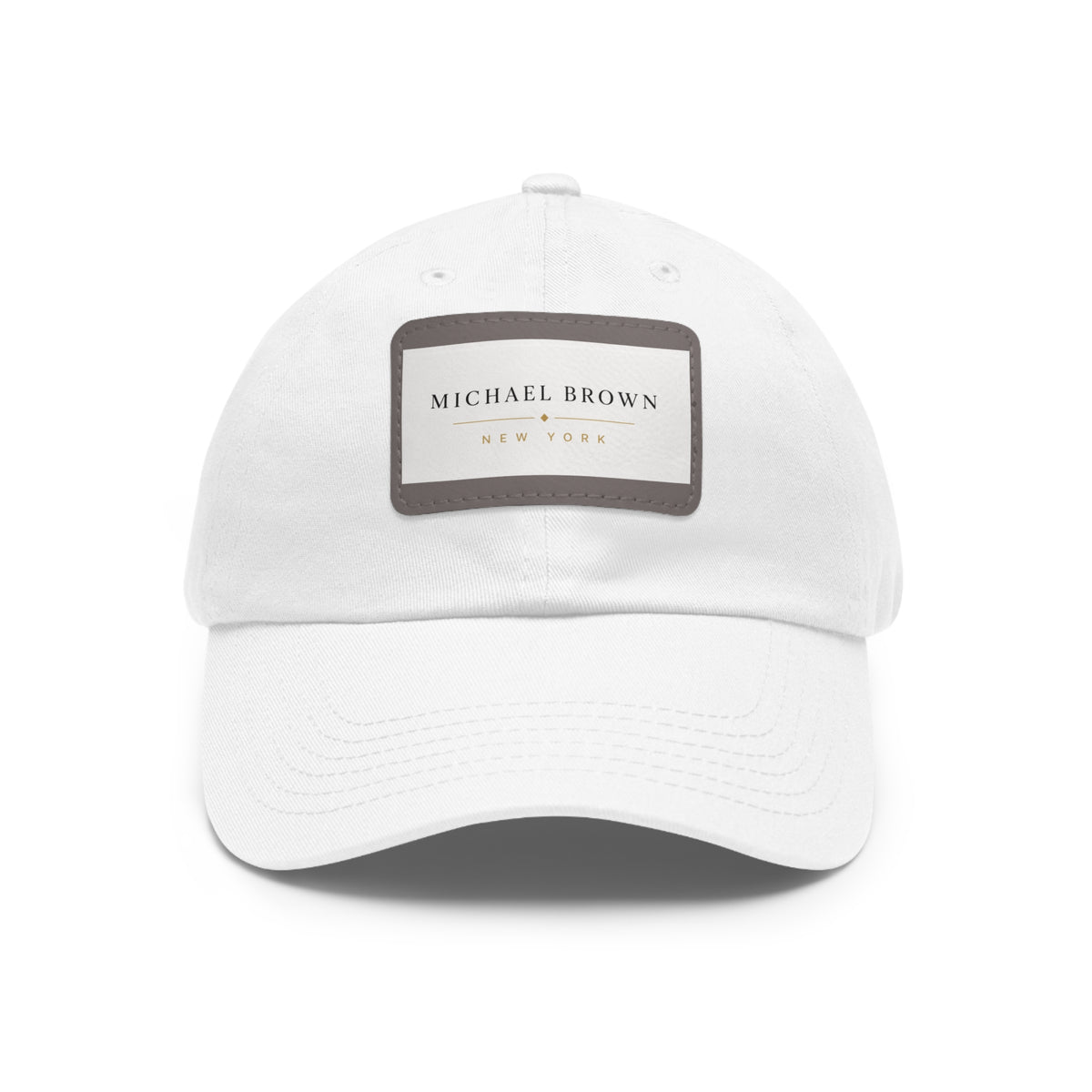 Michael Brown Leather Patch Dad Cap – Adjustable Unisex Baseball Hat